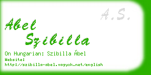 abel szibilla business card